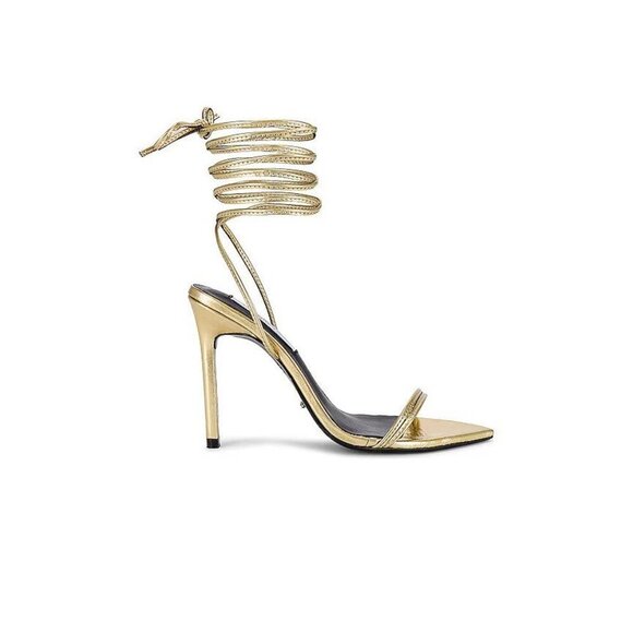 Tony Bianco Millie Sandals in Gold Foil 9 with Box Womens High Heels - Picture 3 of 15